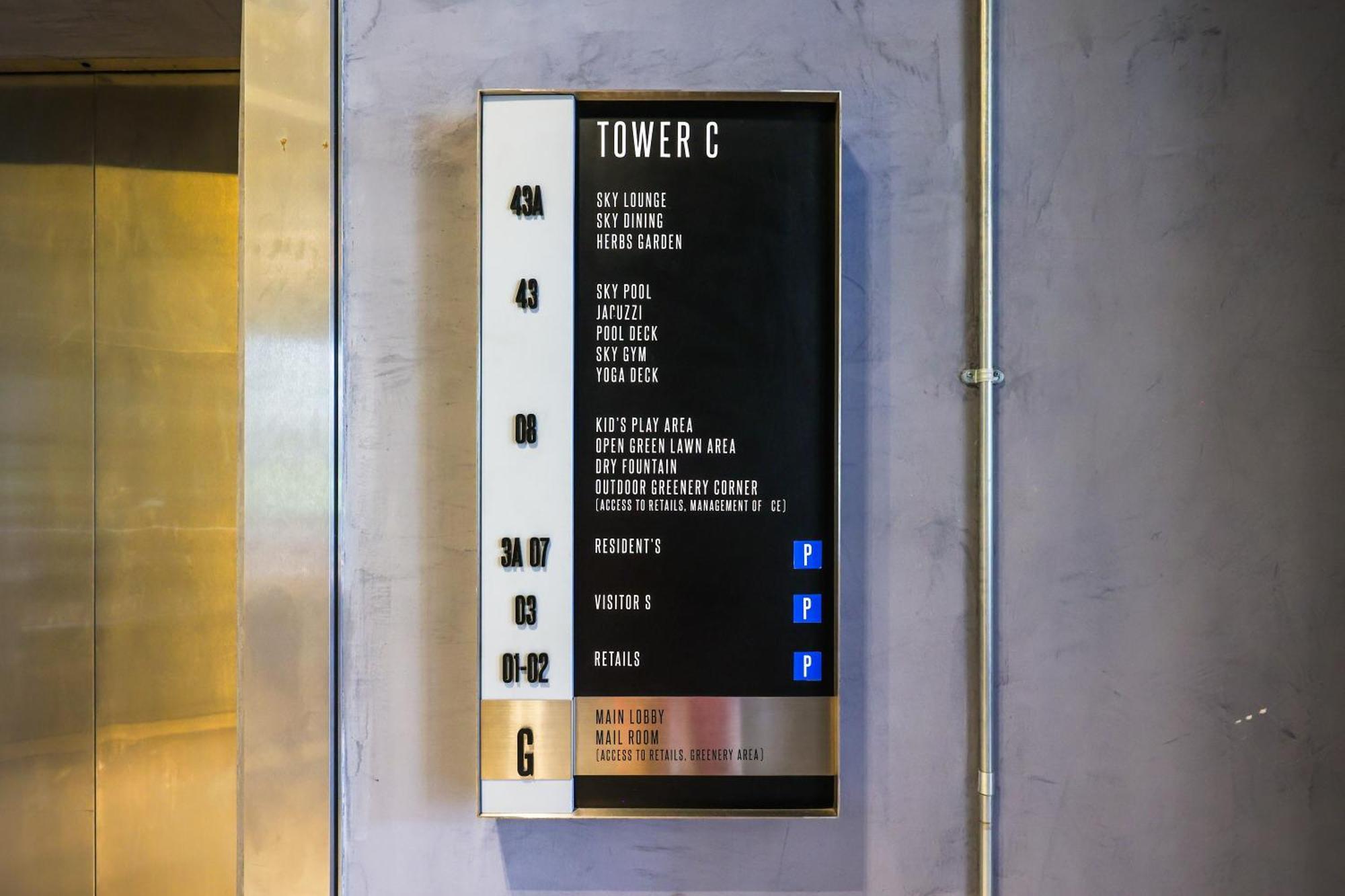 Millerz Square By Mykey Leilighet Kuala Lumpur Eksteriør bilde Elevator directory
