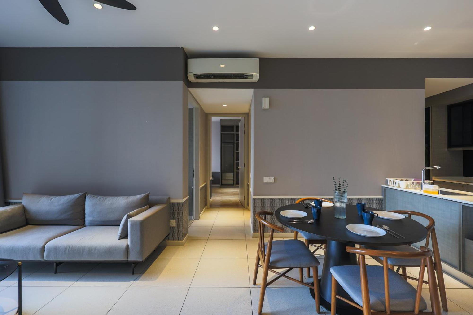 Millerz Square By Mykey Leilighet Kuala Lumpur Eksteriør bilde A living room in a condominium